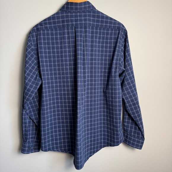 Jack Nicklaus Men's Long Sleeve Check Button Up Casual Dress Shirt Navy/Purple M - Picture 7 of 14